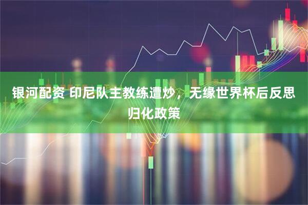 银河配资 印尼队主教练遭炒，无缘世界杯后反思归化政策